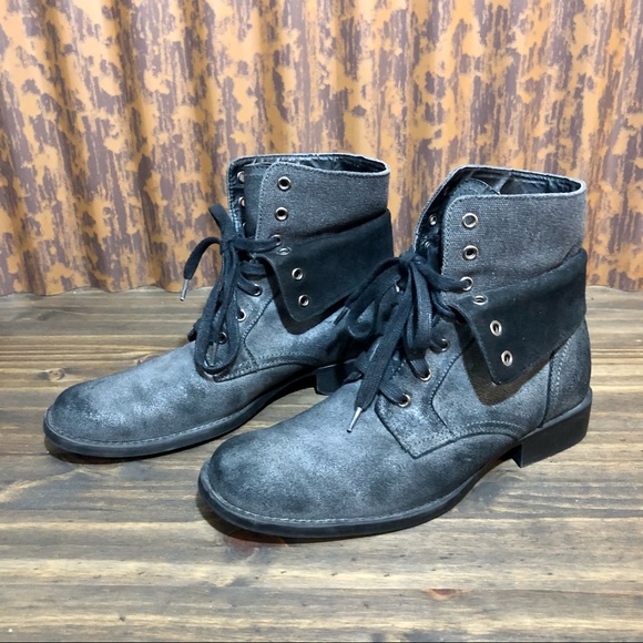 Marc Anthony Other - Marc Anthony Men’s Roll Top Boots Partial Leather